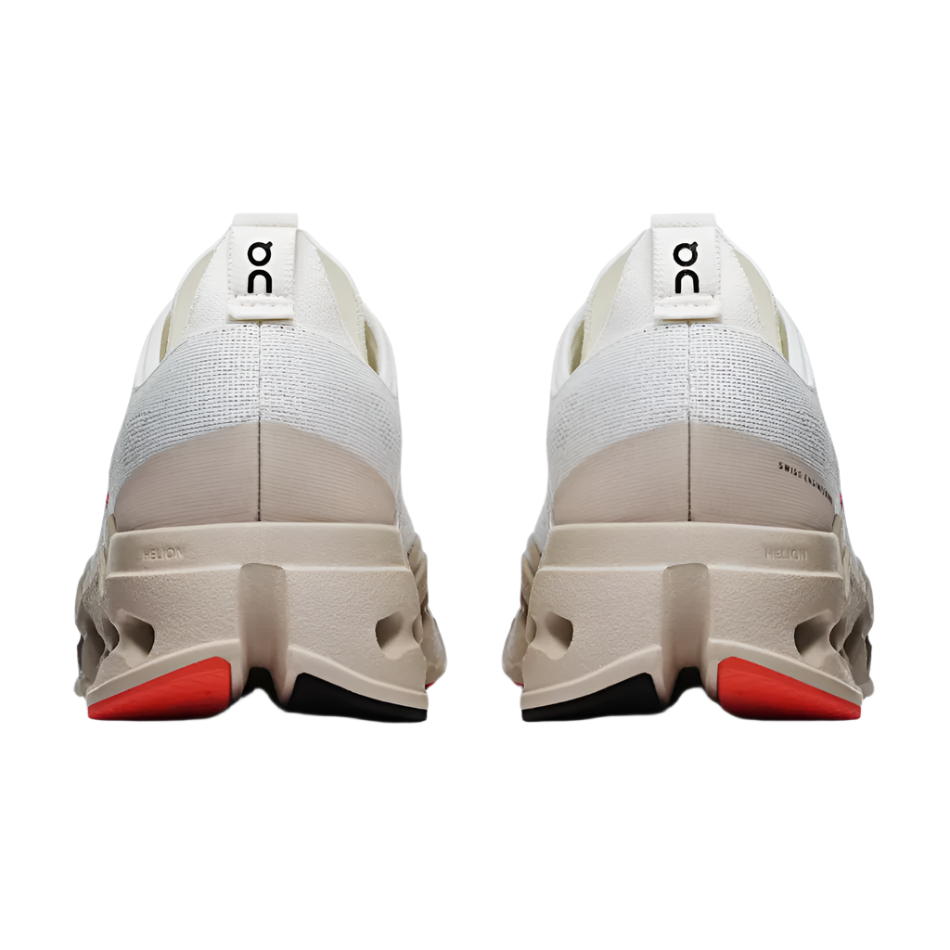 On Women's Cloudsurfer Max Running Shoes in Ivory/Salmon AW25