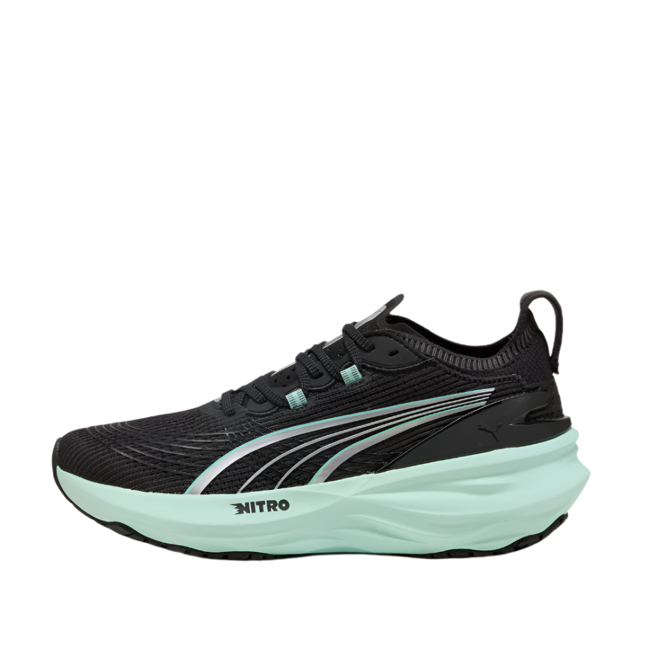 PUMA Women's Foreverun NITRO 2 Running Shoes in PUMA Black/Mint Melt AW25
