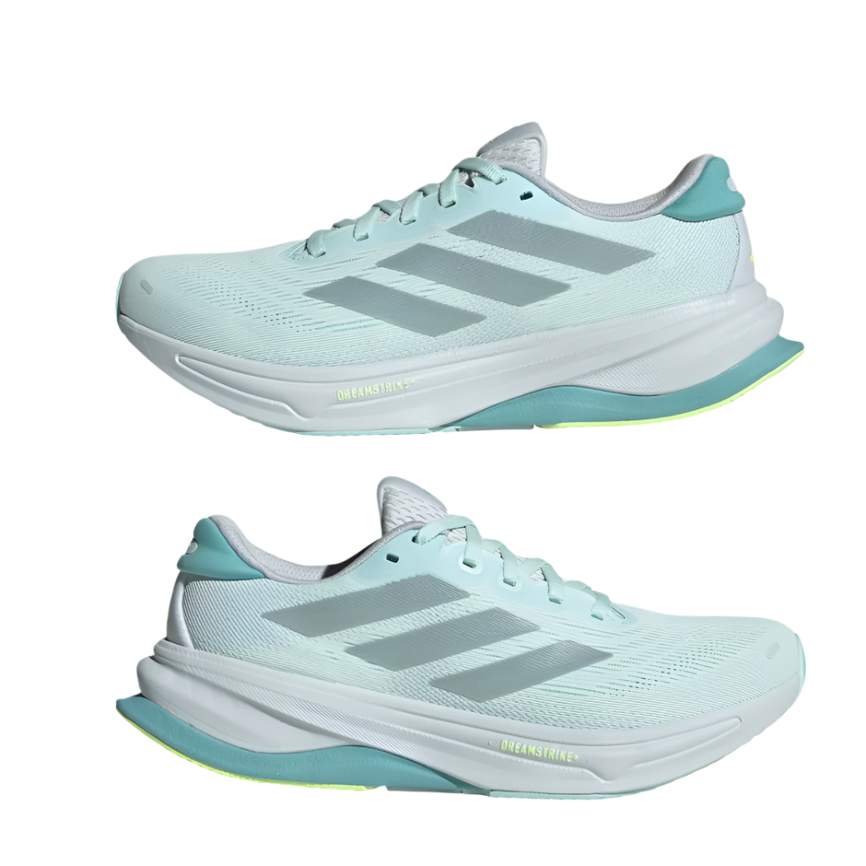 Adidas Women's Supernova Solution 2 Running Shoes in Halo Mint/Magic Grey Met/Mint Ton AW25