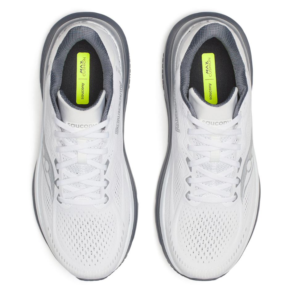 Saucony Men's Guide 19 Running Shoes in White/Shadow SS26