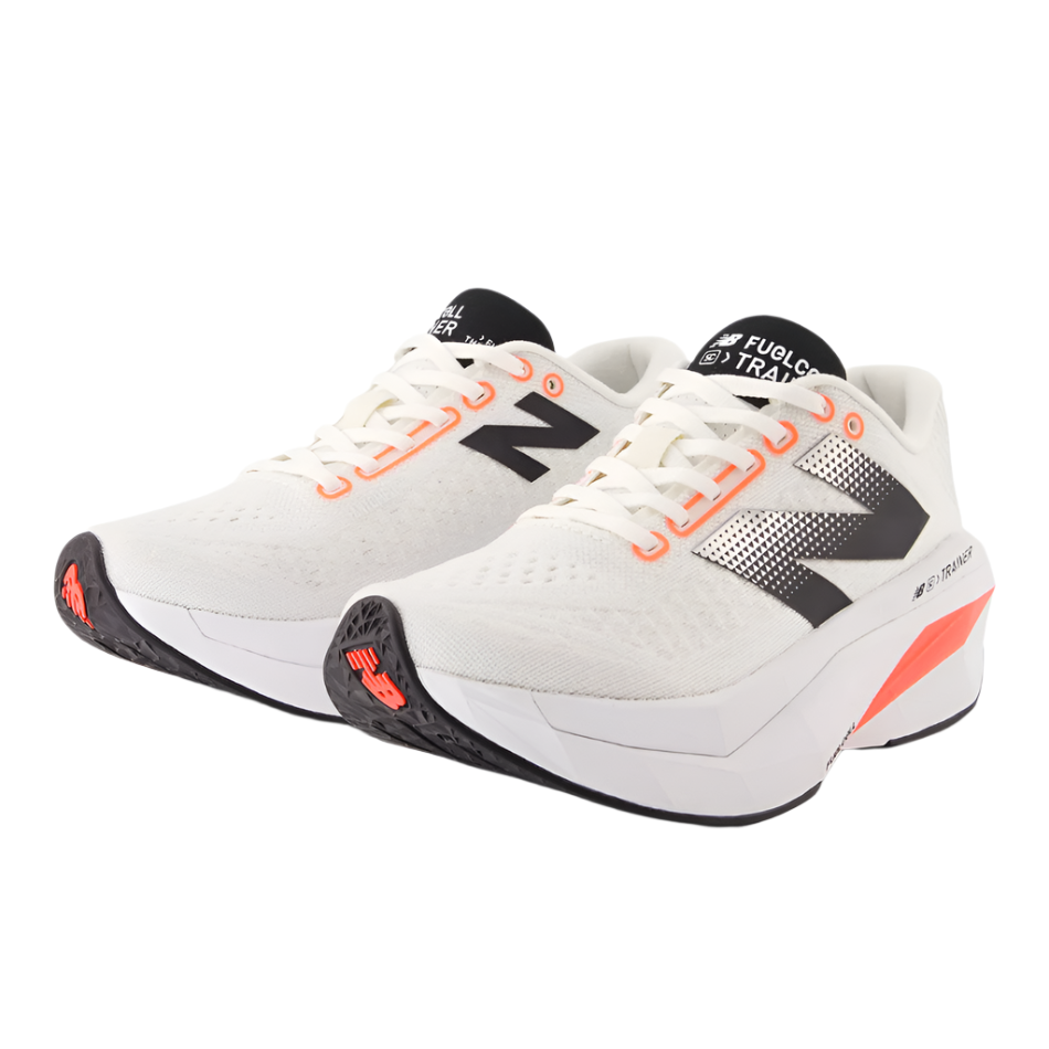 New Balance Women's Fuelcell Supercomp Trainer V3 Running Shoes in Sea Salt/Urgent Red/Black AW25