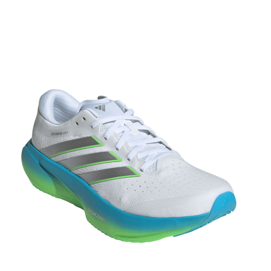 adidas Men's Supernova Rise 3 in FTWR White/Silver Met./Semi Blue Burst SS26