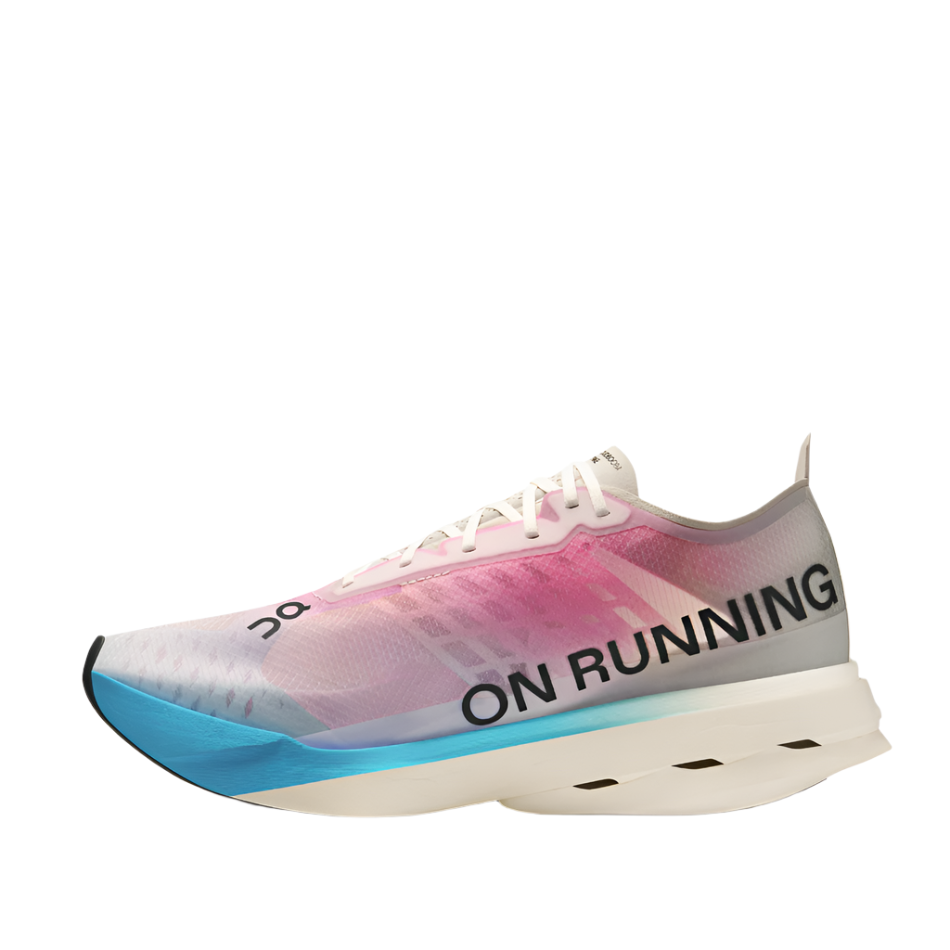 On Men's Cloudboom Strike Running Shoes in White/Horizon AW25