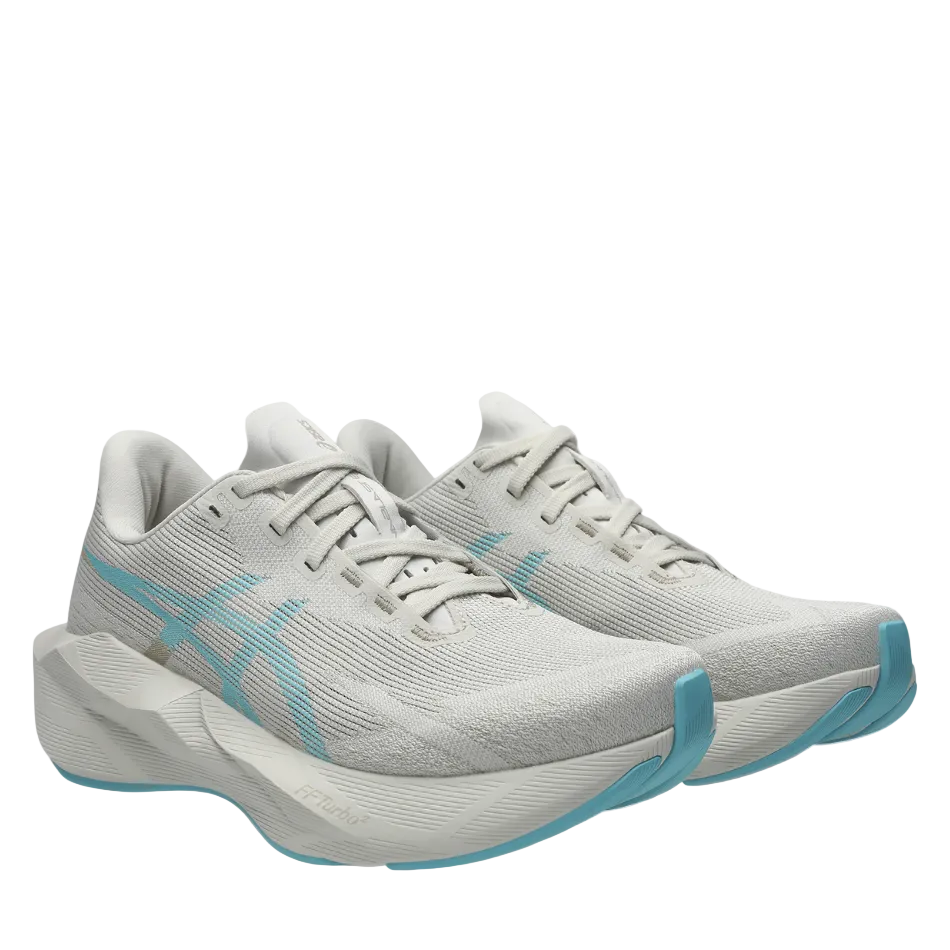 ASICS Women's NOVABLAST 6 Running Shoes in Soft Oat/Energy Aqua AW26