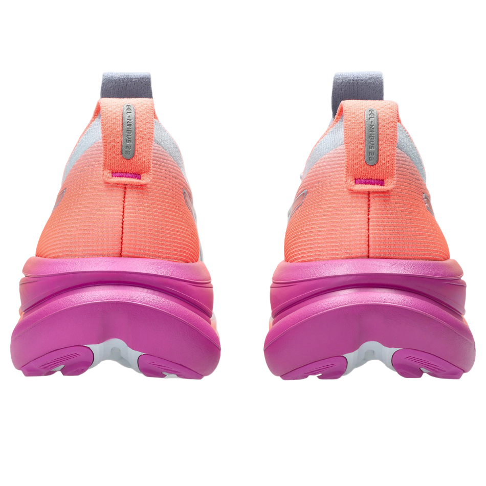 ASICS Women's GEL-NIMBUS 28 Sunny Sizzle Running Shoes in Sky/Digital Sakura SS26