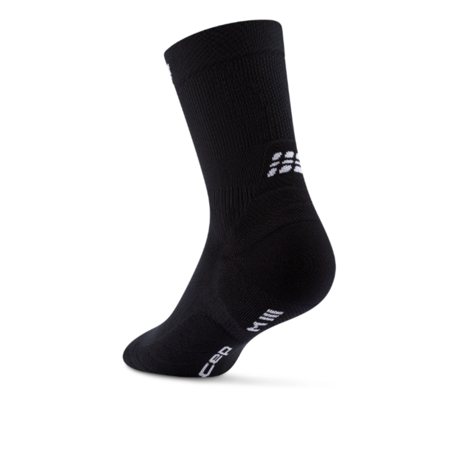 CEP Women's Core Run 5.0 Mid Cut Sock in Black