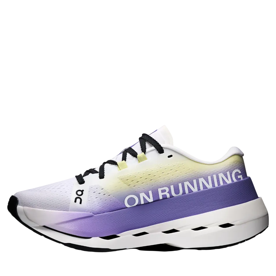 On Women's Cloudboom Max Running Shoes in White/Juniper SS26