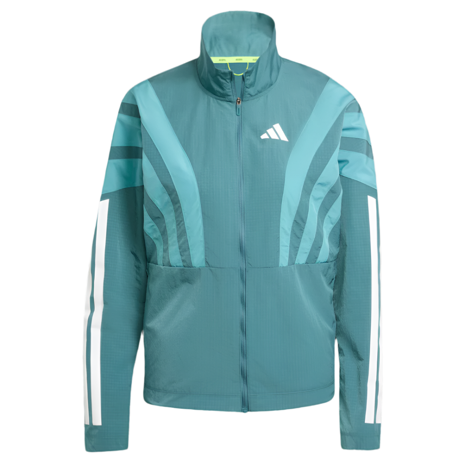 adidas Women's Adizero Archive Running Jacket in Preloved Teal AW25