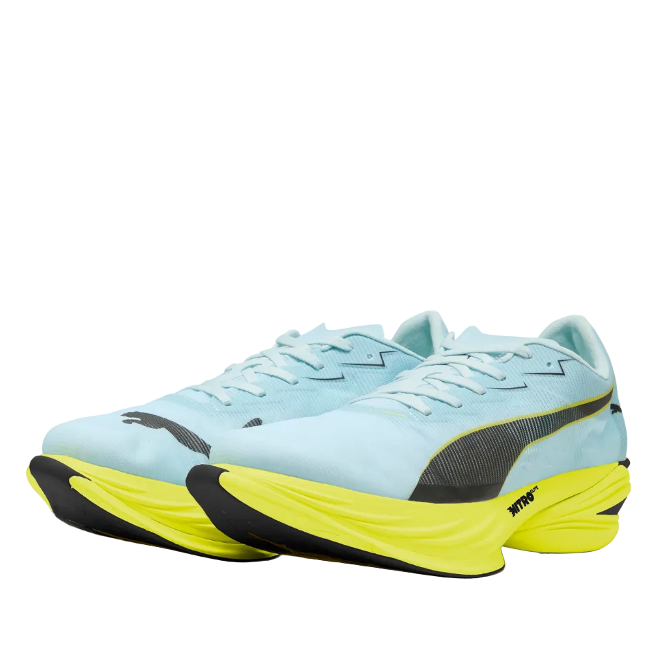 Puma Men's Fast-R NITRO Elite 3 Running Shoes in Fresh Water/Lemon Crush SS26