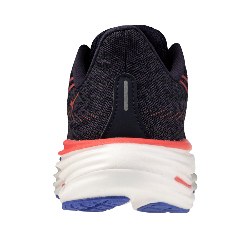 Mizuno Women's Wave Rider 29 Running Shoes in Odyssey Gray/Iris Bloom/Calypso Coral AW25