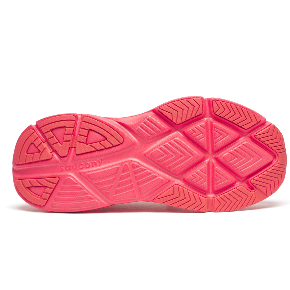 Saucony Women's Guide 18 Running Shoes in Salmon/Coral AW25