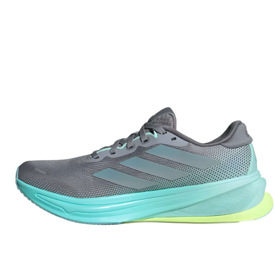 Adidas Women's Supernova Rise 2 Running Shoes in Grey/Magic Grey Met/Flash Aqua AW25