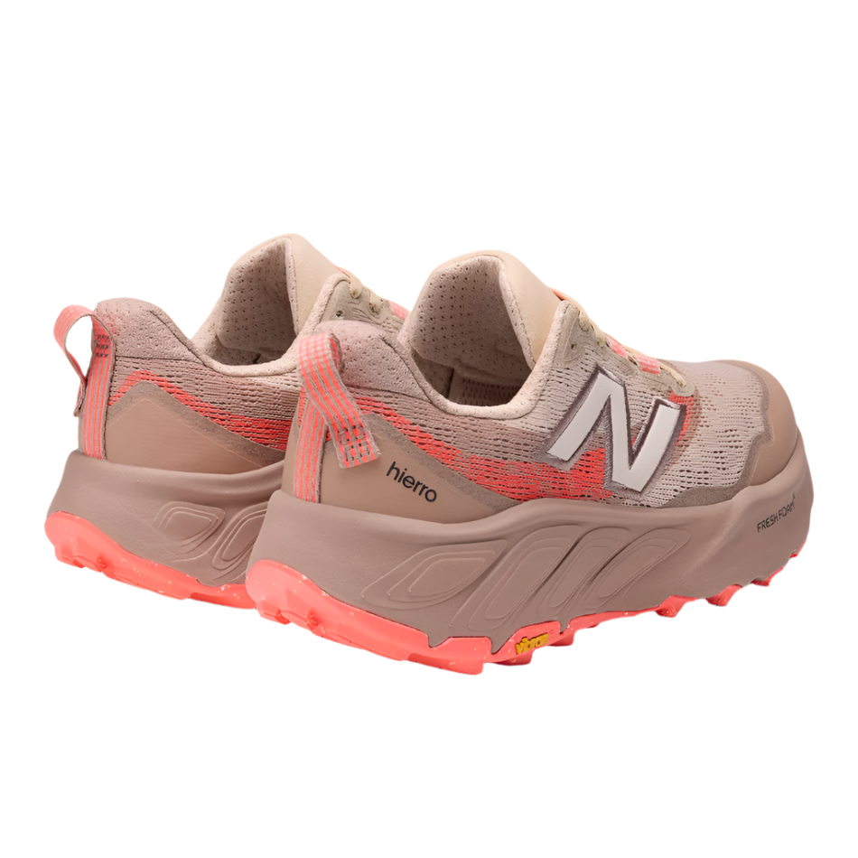New Balance Women's Hierro v9 Trail Running Shoes in Desert Clay/Earth Shadow/Urgent Red AW25