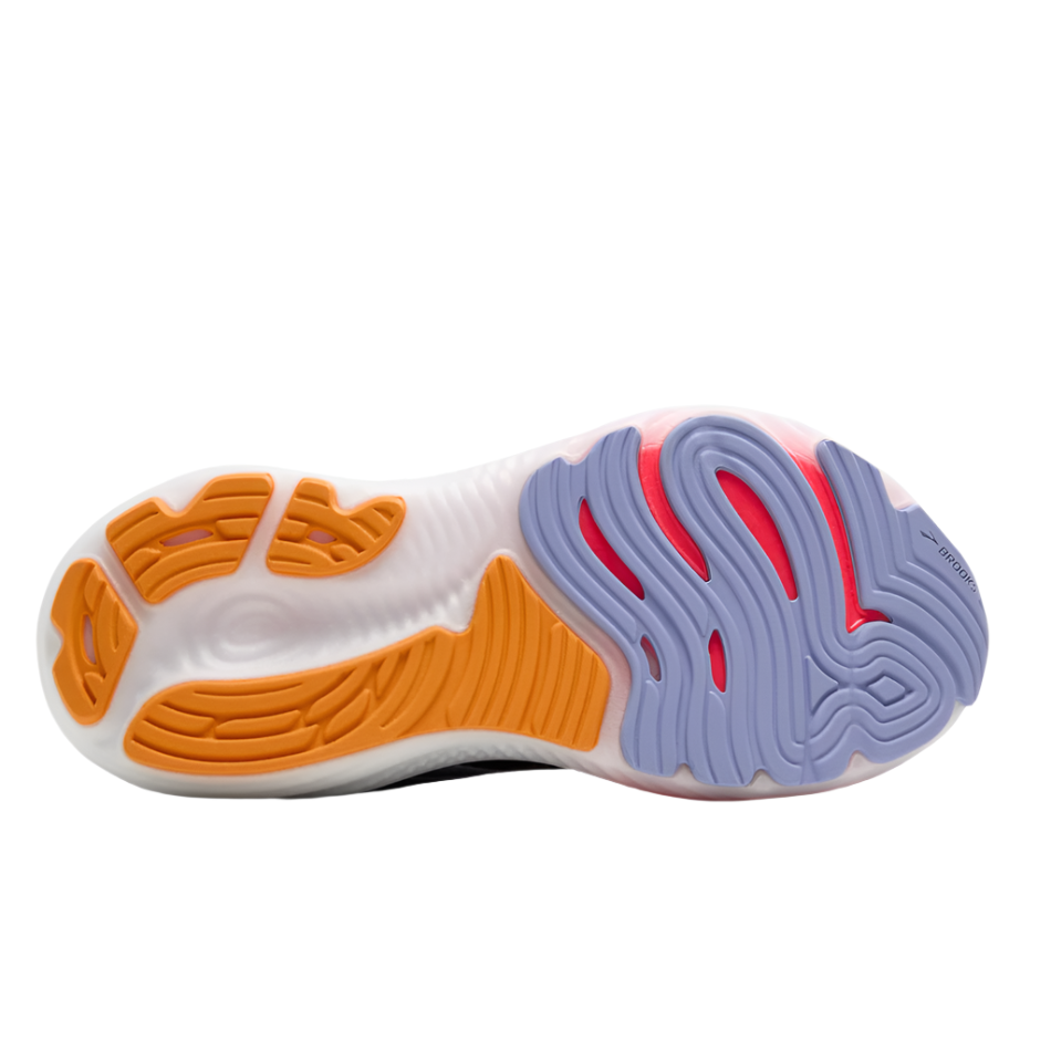 Brooks Women's Glycerin GTS 22 Running Shoes in Black/Blue Heron/Orange AW25