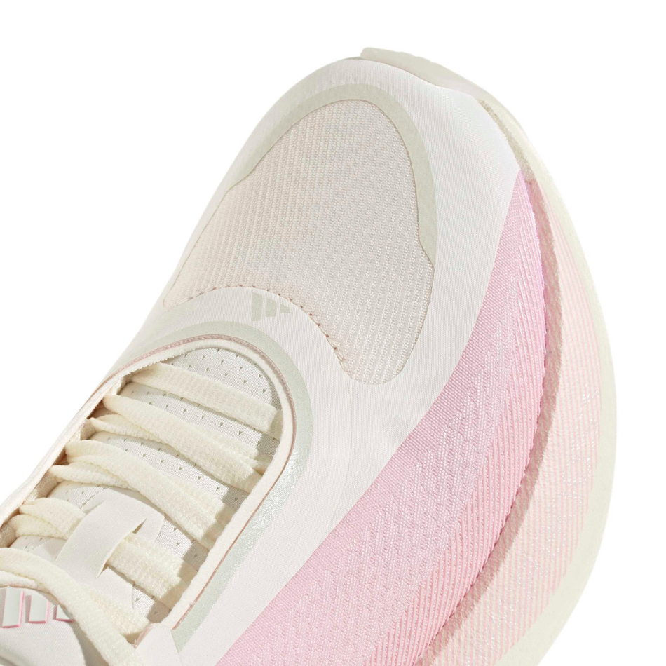 adidas Women's Hyperboost Edge Running Shoes in Off White/Clear Pink AW26