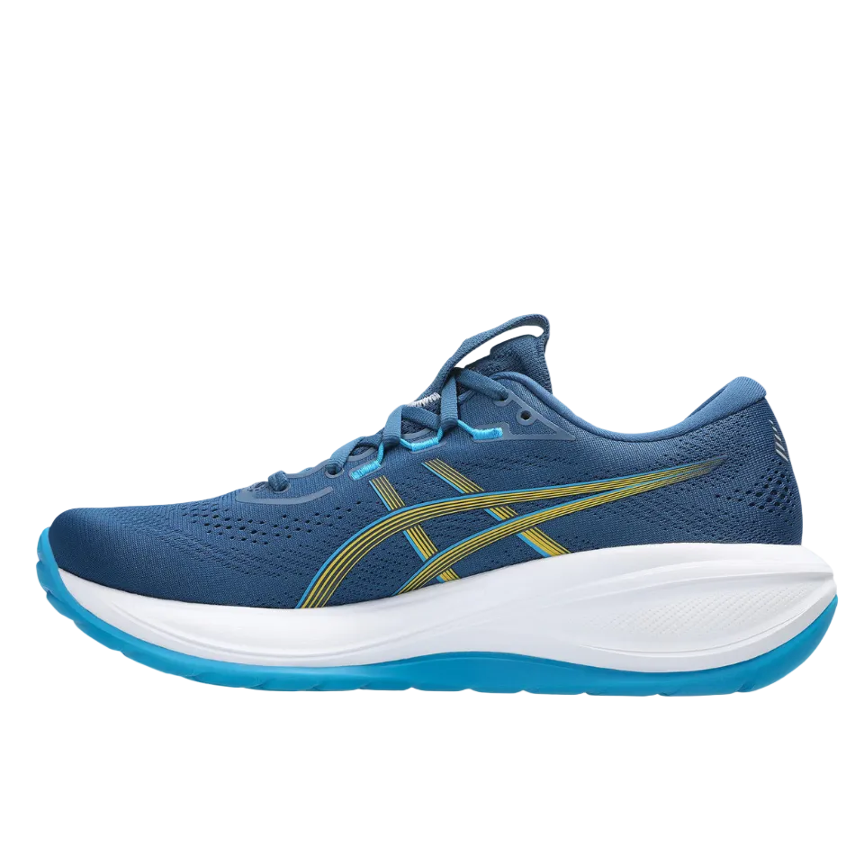 ASICS Men's GEL-CUMULUS 28 Running Shoes in Twilight Blue/Yamabuki SS26