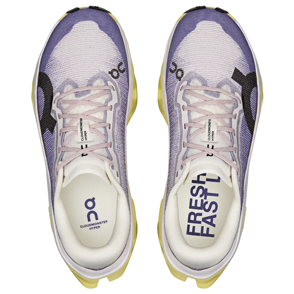 On Women's Cloudmonster 3 Hyper Running Shoes in Lily/Limelight SS26