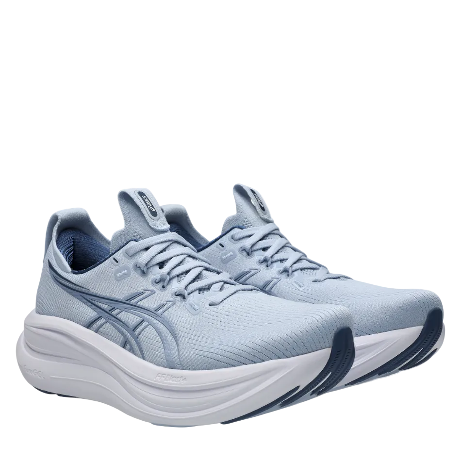 ASICS Women's GEL-NIMBUS 28 Running Shoes in Solid Air/Calm Indigo AW26