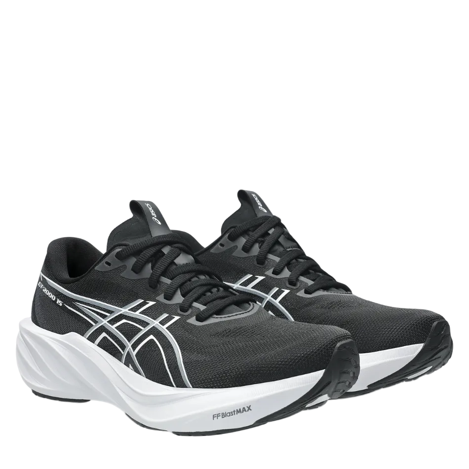 ASICS Women's GT-2000 v15 Running Shoes in Black/White AW26