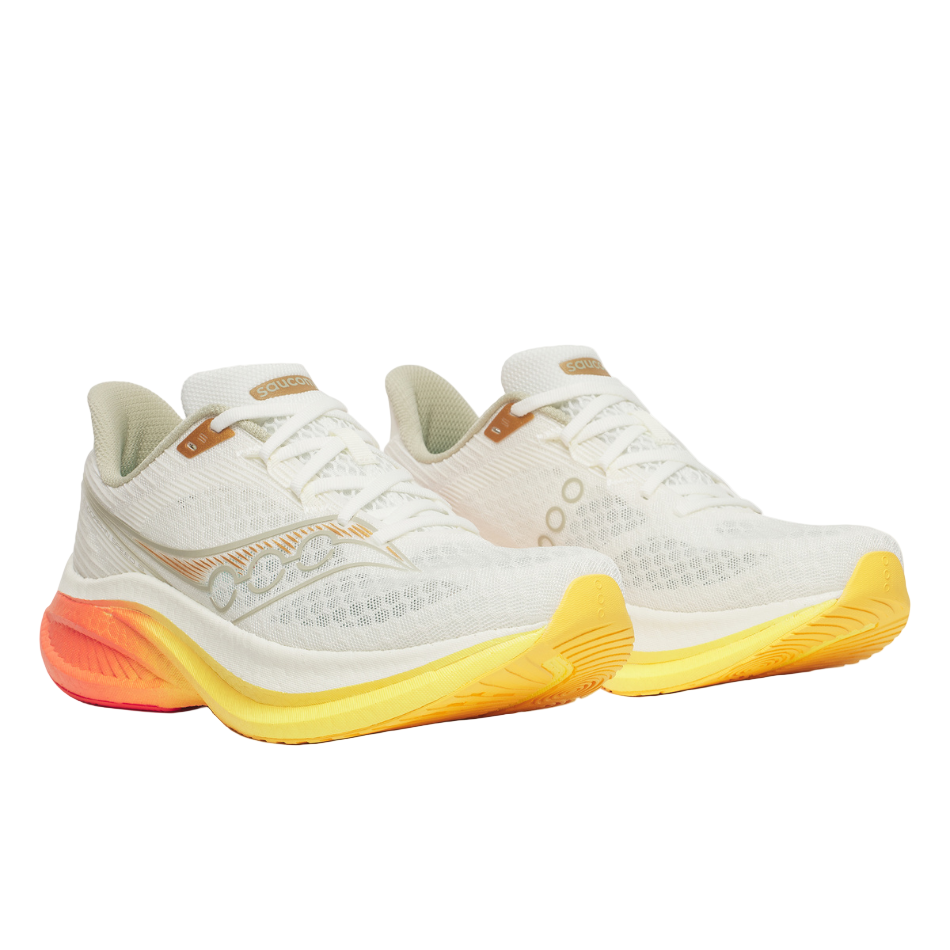 Saucony Men's Endorphin Speed 5 in Ivory/Fire SS26