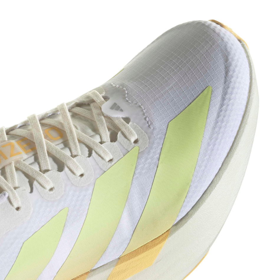adidas Women's Adizero Evo SL Woven Running Shoes in FTWR White/Ice Tangerine/Off White AW26