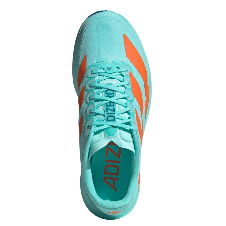 adidas Men's adizero Evo SL Woven Running Shoes in Flash Aqua/Impact Orange/Arctic Fusion AW26
