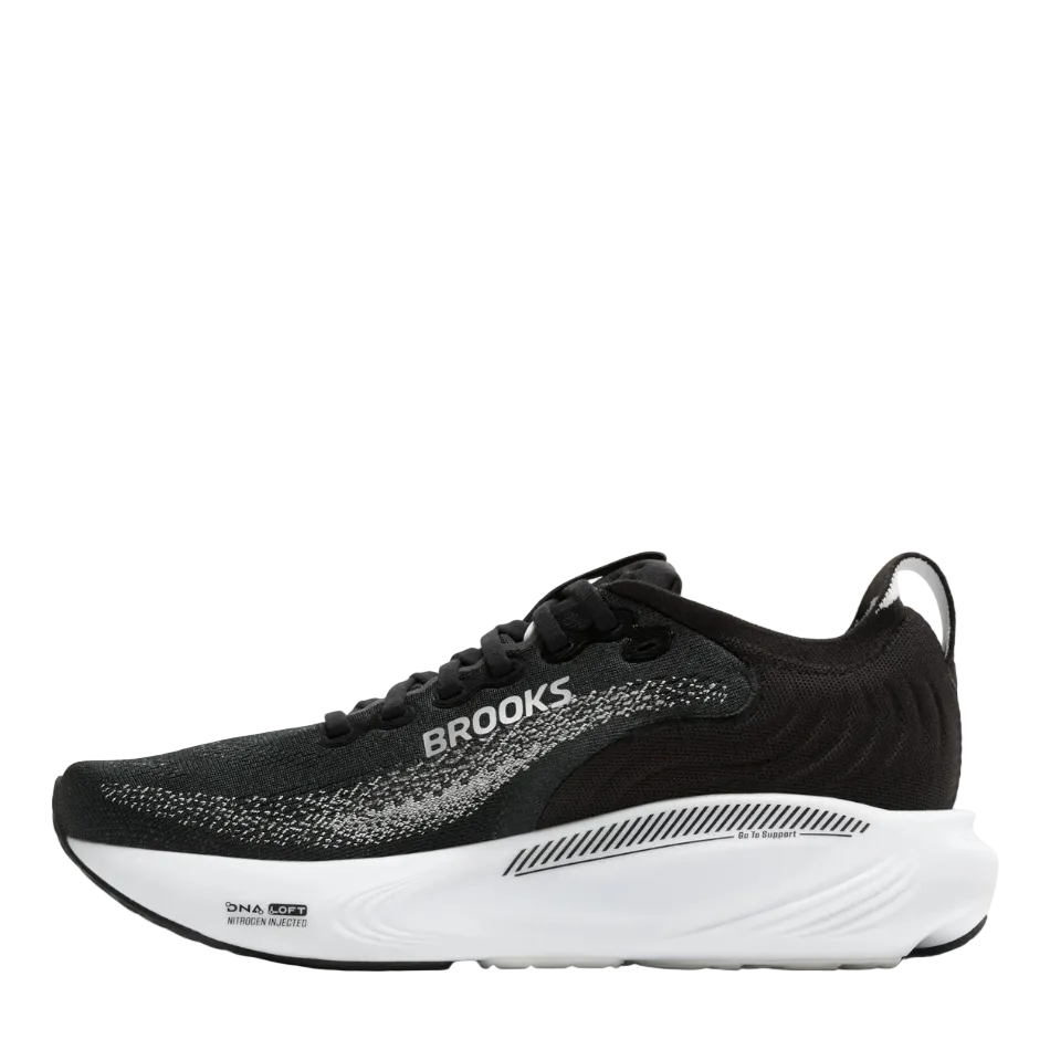 Brooks Men's Adrenaline GTS 25 Running Shoes in Black/Grey/White AW26