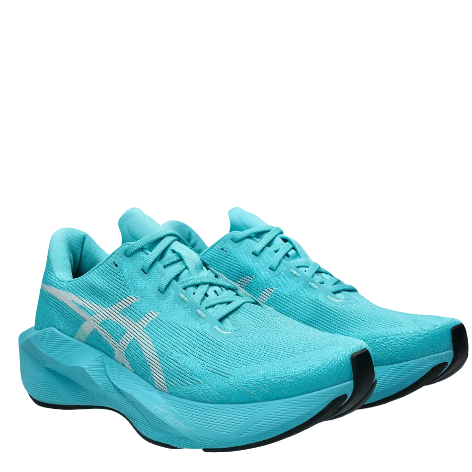 ASICS Men's NOVABLAST 6 Running Shoes in Energy Aqua/White AW26
