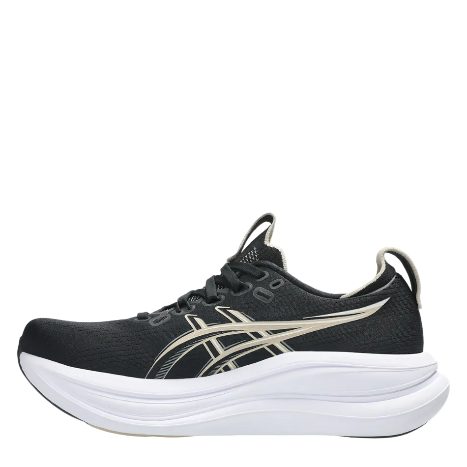 ASICS Women's GEL-NIMBUS 28 Running Shoes in Black/Feather Grey AW26