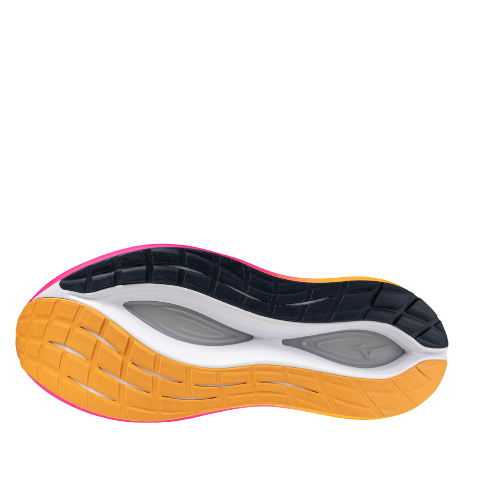 Mizuno Unisex Neo Vista 2 Running Shoes in White/White/Pink Tetra AW25