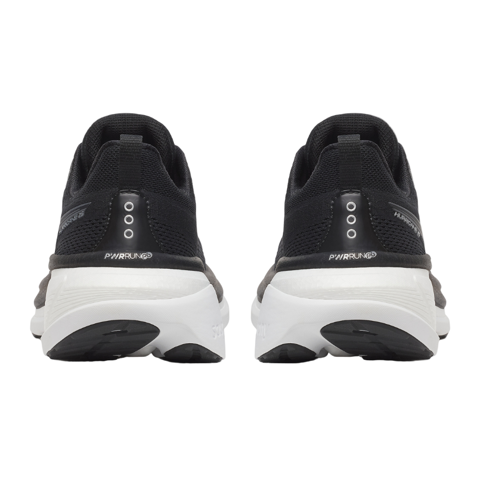 Saucony Men's Hurricane 25 Running Shoes in Black/White - Online Exclusive