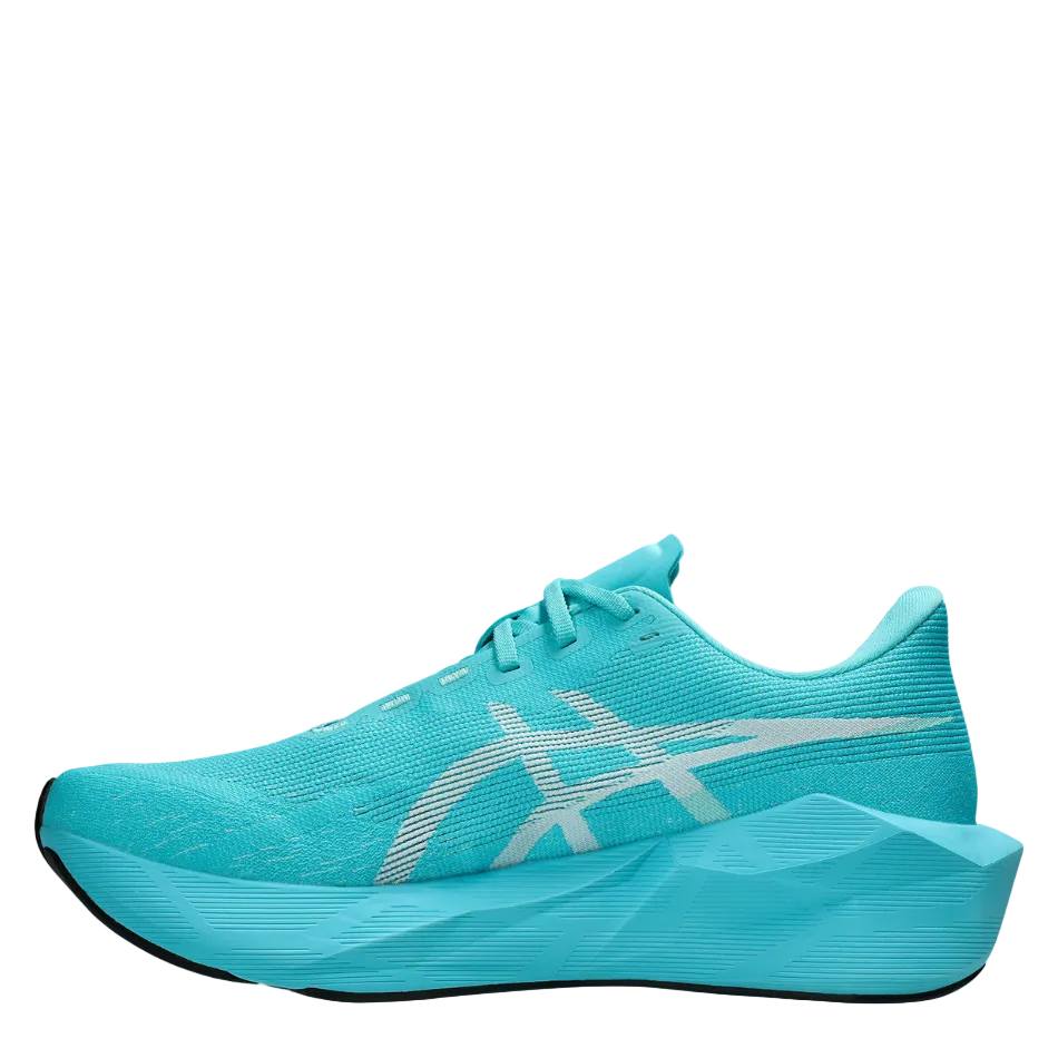 ASICS Men's NOVABLAST 6 Running Shoes in Energy Aqua/White AW26