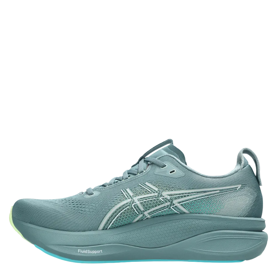 ASICS Men's GEL-KAYANO 33 Running Shoes in Foggy Teal/Illuminate Yellow AW26