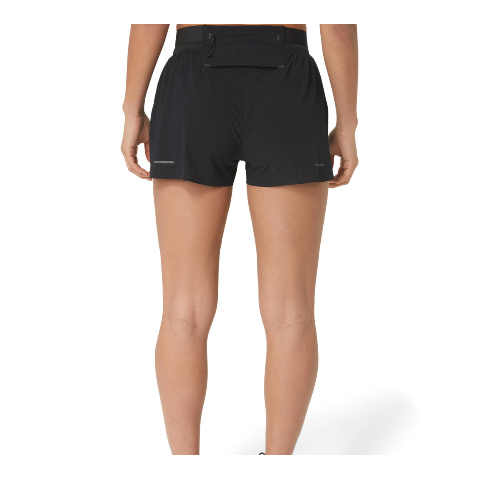 ASICS Women's Metarun Split Short in Black AW25