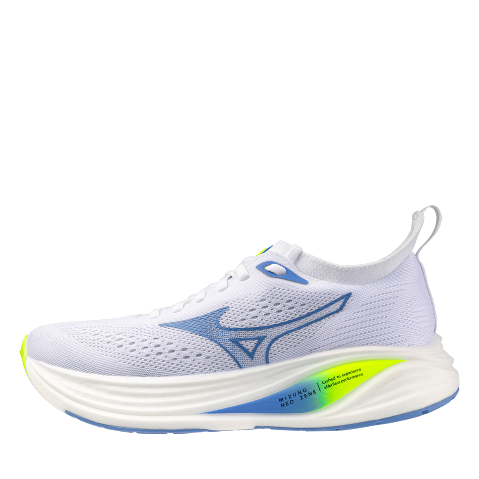 Mizuno Women's Neo Zen 2 Running Shoes in White/Utramarine/Lightening Yellow SS26