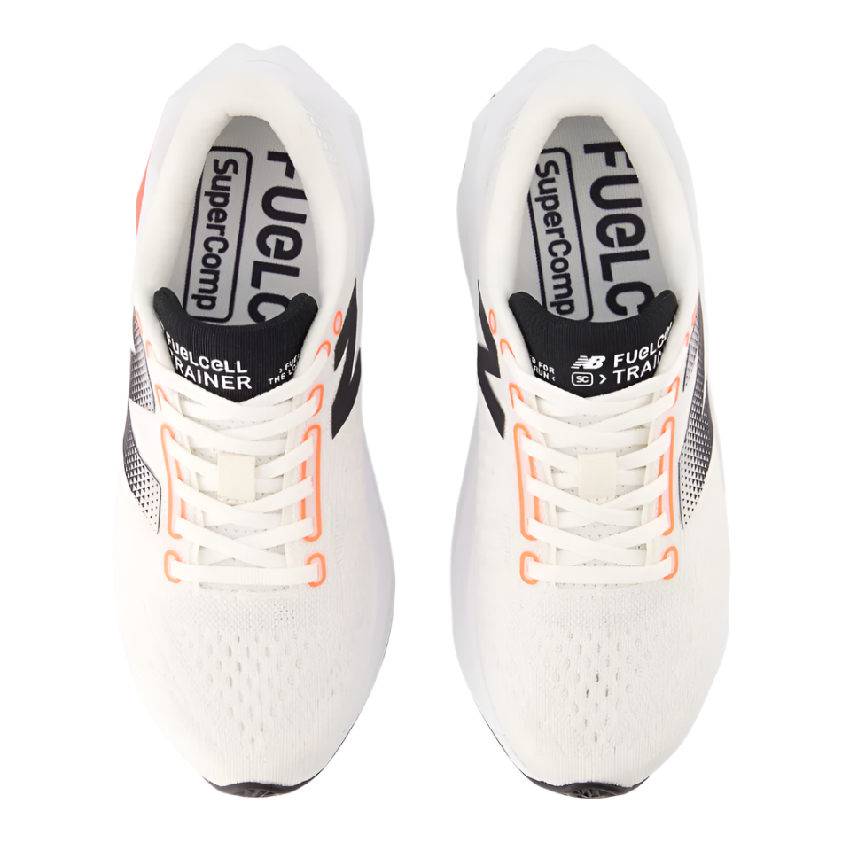 New Balance Women's Fuelcell Supercomp Trainer V3 Running Shoes in Sea Salt/Urgent Red/Black AW25