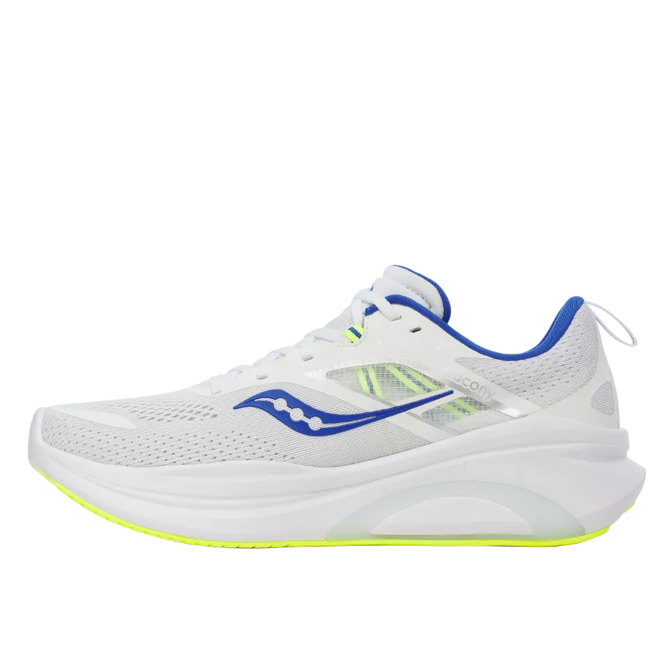 Saucony Men's Omni 22 Running Shoes in White/Lapis - Online Exclusive