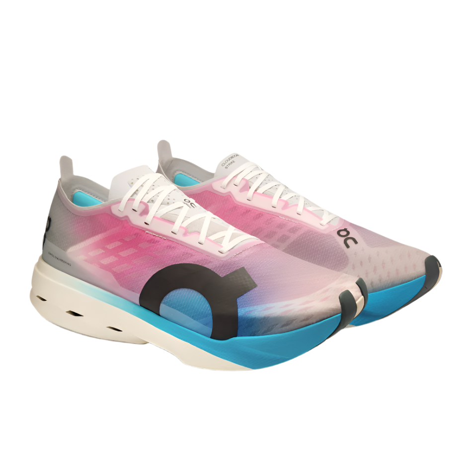 On Men's Cloudboom Strike Running Shoes in White/Horizon AW25