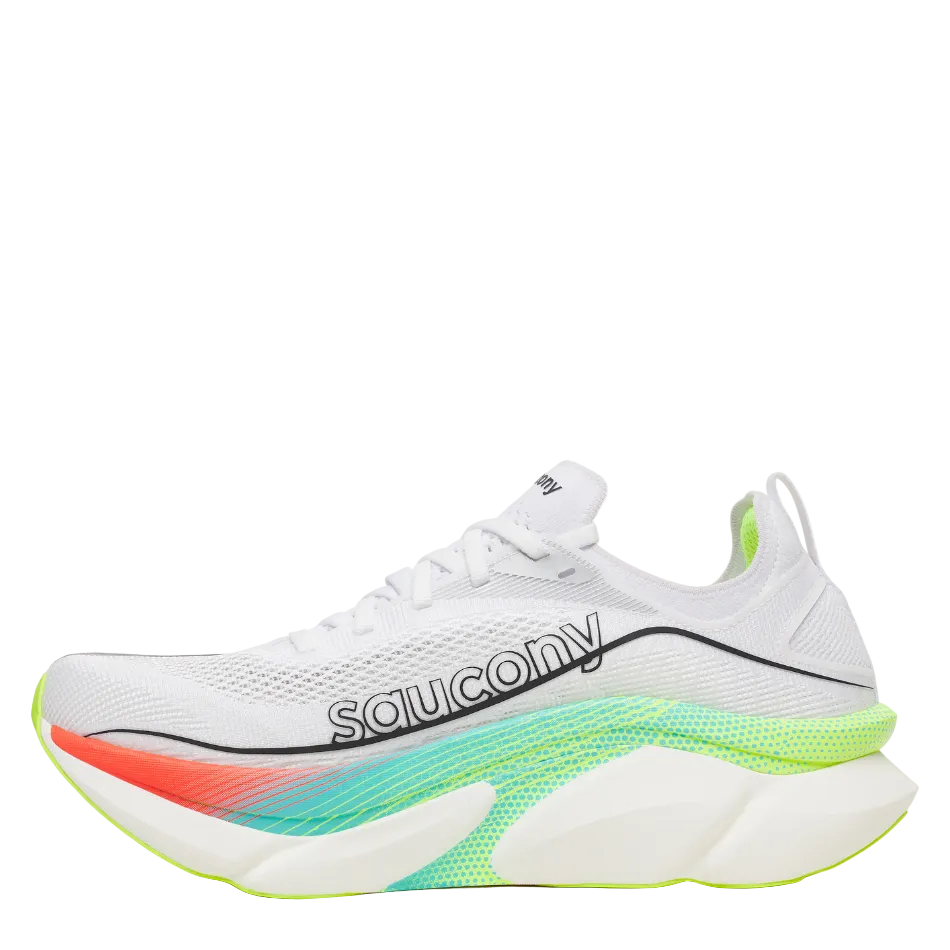 Saucony Unisex Endorphin Elite 3 Running Shoes in White/Multi AW26