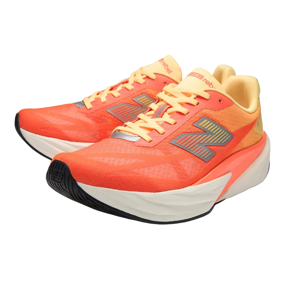 New Balance Men's FuelCell Rebel v5 Running Shoes in Tangerine Heat SS26