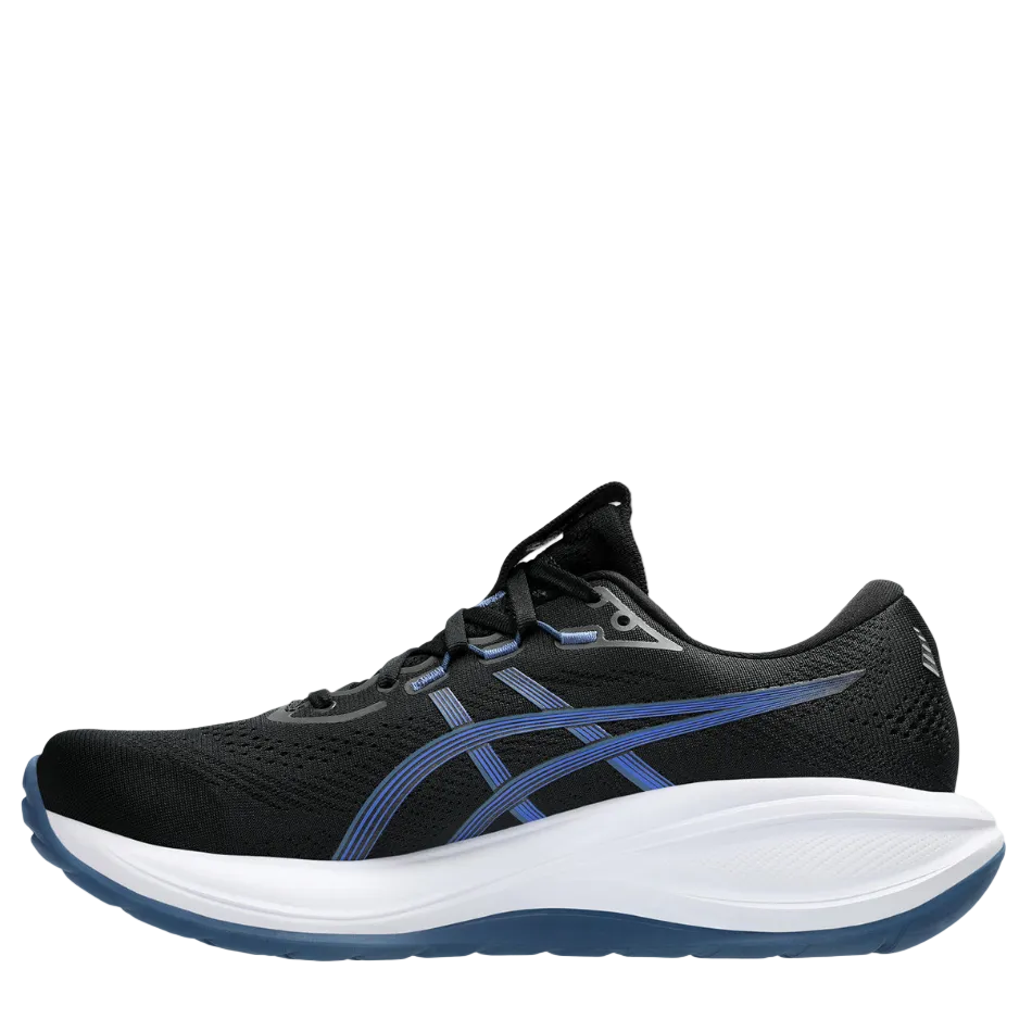 ASICS Men's CEL-CUMULUS 28 Running Shoes in Black/Neon Blue AW26