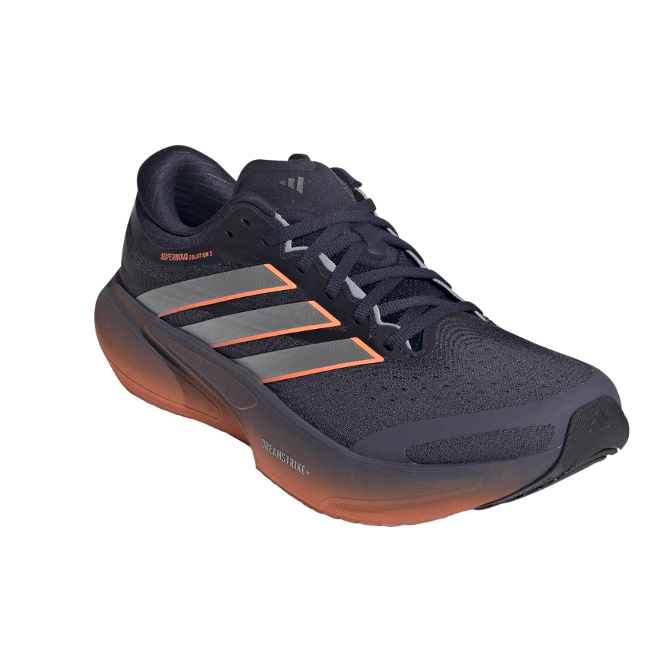 adidas Men's Supernova Solution 3 Running Shoes in Aurora Onix/silver met./Lucid Orange SS26