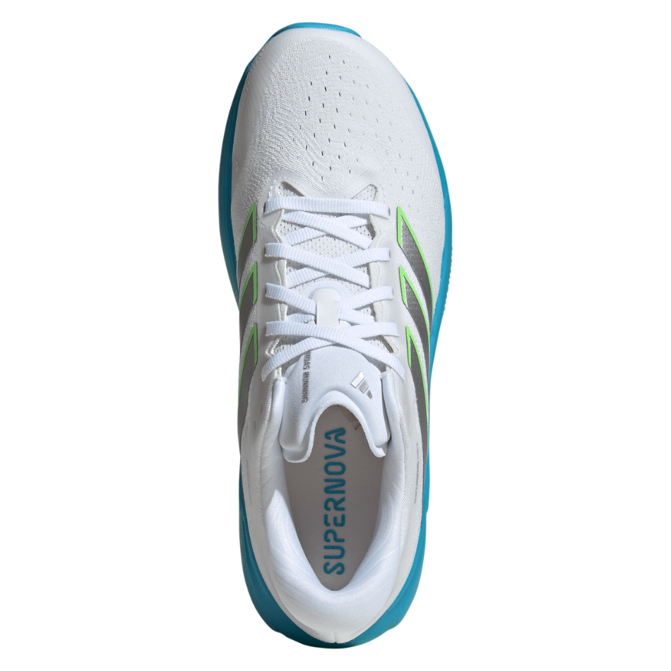 adidas Men's Supernova Rise 3 in FTWR White/Silver Met./Semi Blue Burst SS26