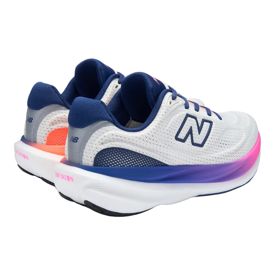 New Balance Women's 1080 v15 Running Shoes in Sea Salt/Glint Blue/Silver Metallic/Fairweather Blue SS26