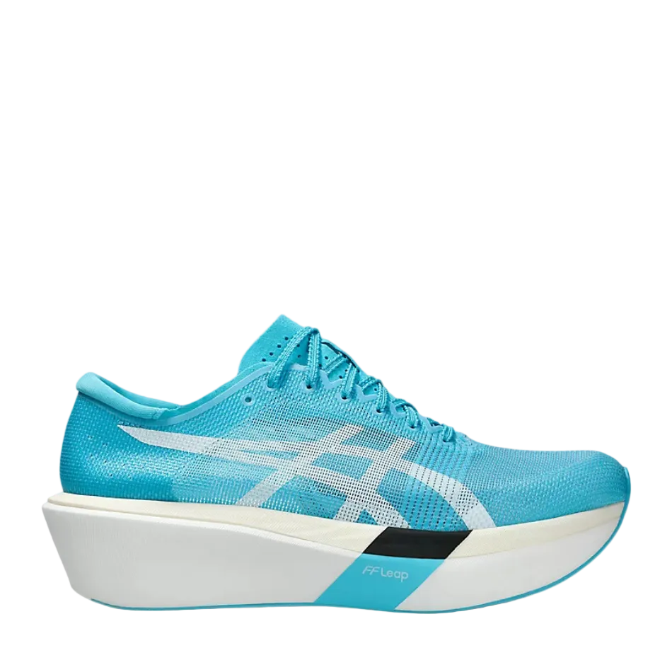 ASICS Unisex Metaspeed Sky Tokyo Running Shoes in Aquarium/White, side view