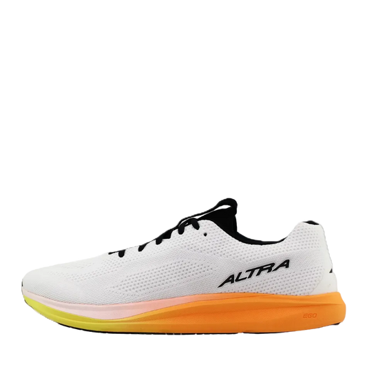 Altra Men's Escalante 5 Running Shoes in White/Black/Blazing Yellow side view
