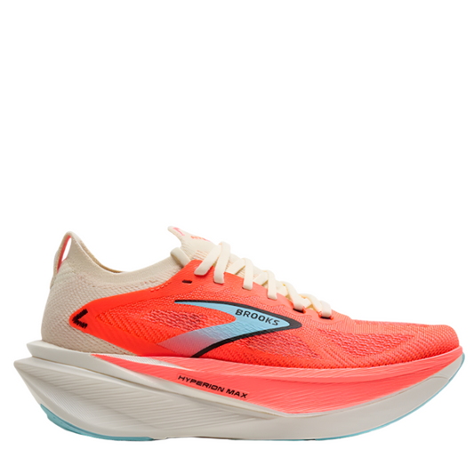 Brooks Women's Hyperion Max 3 Running Shoes in Coconut/Fiery Coral/Atomizer AW25