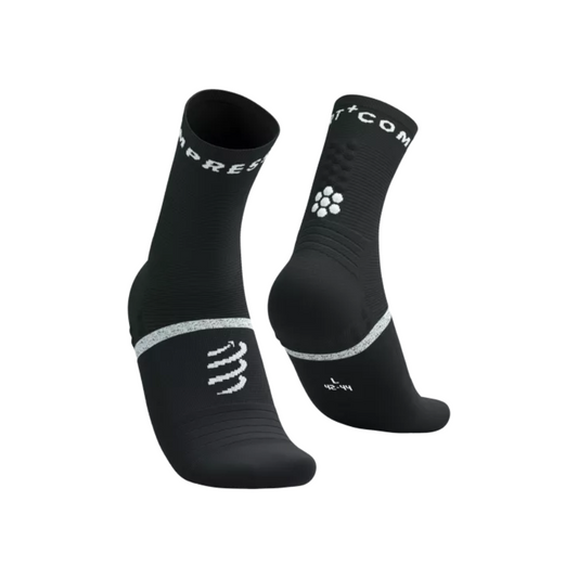 Compressport Unisex Pro Marathon Running Socks V2.0 in Black/White