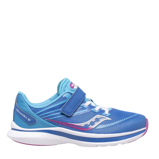 Saucony Junior Kinvara 12 Running Shoes in Blue/Pink AW21