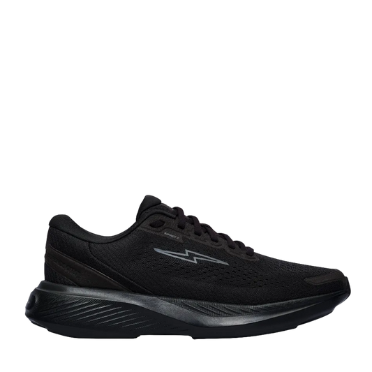 Hylo Unisex Axis Running Shoes in Black/Charcoal, side view